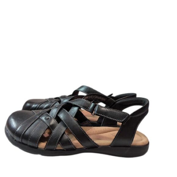 Clarks Crisscross Straps Comfort Elizabelle Sea Fisherman Sandals Size 9.5  NWOB - Picture 4 of 9